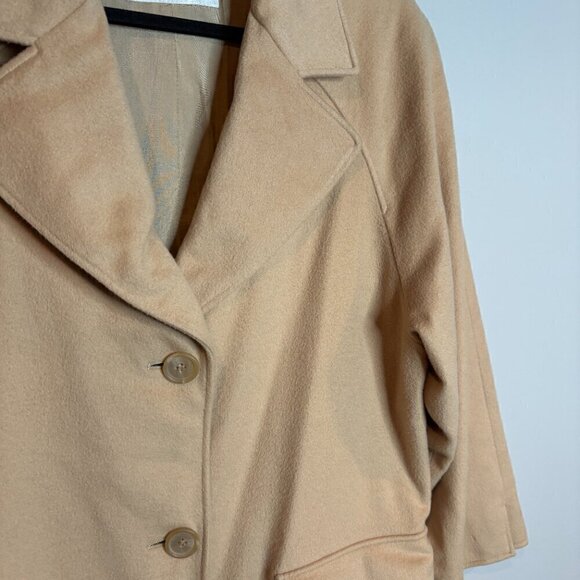 Genny Made in Italy tan cashmere duster coat - Picture 2 of 9